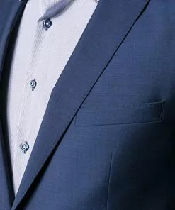 Carl Gross Anzug 50/041N0/323022+332023/63 Modern Fit, Schurwolle, Dunkelblau meliert, Dunkelblau -Anzüge & Westen Geschäft 232342 norm3