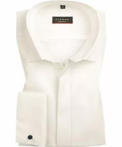 ETERNA modern fit 8500/X362/21 Hemd, Baumwolle, Creme, Wollweiß