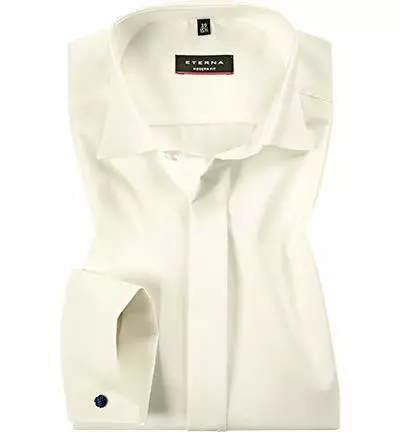ETERNA modern fit 8500/X367/68/21 Hemd, Baumwolle, Extra langer Arm, Wollweiß 3 ETERNA modern fit 8500/X367/68/21 Hemd, Baumwolle, Extra langer Arm, Wollweiß