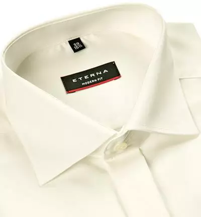 ETERNA modern fit 8500/X367/68/21 Hemd, Baumwolle, Extra langer Arm, Wollweiß 4 ETERNA modern fit 8500/X367/68/21 Hemd, Baumwolle, Extra langer Arm, Wollweiß – Bild 2