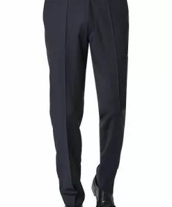 EDUARD DRESSLER Hose Jeff 00211/3B25/44 Shaped Fit, Schurwolle Super110, Dunkelblau, Marine