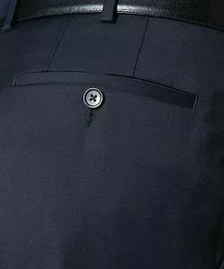 EDUARD DRESSLER Hose Jeff 00211/3B25/44 Shaped Fit, Schurwolle Super110, Dunkelblau, Marine -Anzüge & Westen Geschäft 237596 norm3