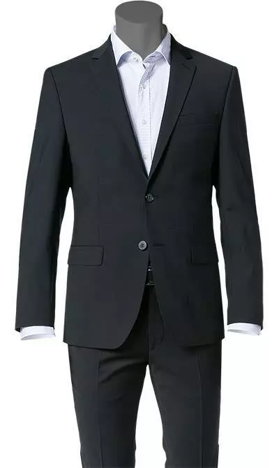 Daniel Hechter Anzug 58200/7932+5635/7932/90 Modern Fit, Schurwolle, Schwarz 4 Daniel Hechter Anzug 58200/7932+5635/7932/90 Modern Fit, Schurwolle, Schwarz – Bild 2