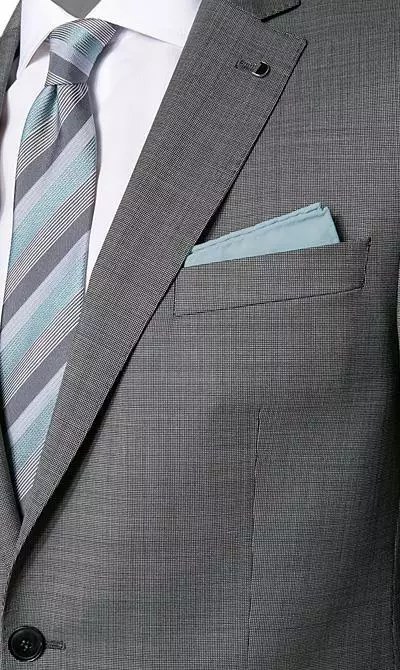DIGEL Anzug Modern Fit 99653/120033+116062/46 Schurwolle Super110 REDA, Grau meliert, Grau 4 DIGEL Anzug Modern Fit 99653/120033+116062/46 Schurwolle Super110 REDA, Grau meliert, Grau – Bild 2
