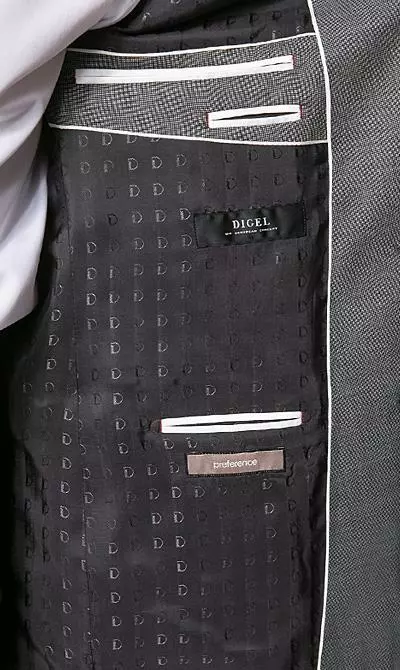 DIGEL Anzug Modern Fit 99653/120033+116062/46 Schurwolle Super110 REDA, Grau meliert, Grau 6 DIGEL Anzug Modern Fit 99653/120033+116062/46 Schurwolle Super110 REDA, Grau meliert, Grau – Bild 4