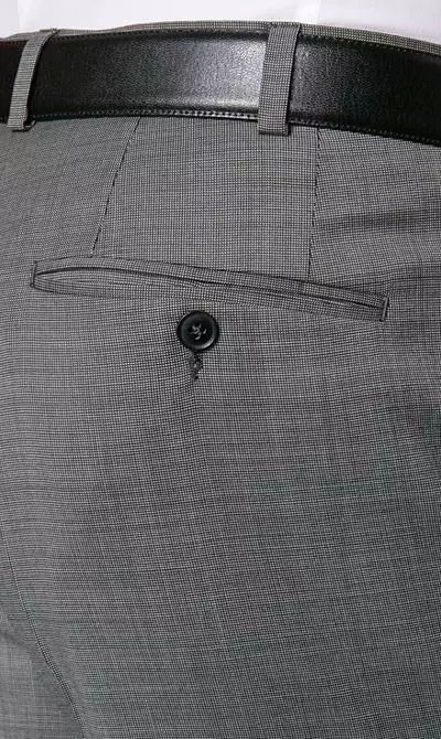 DIGEL Anzug Modern Fit 99653/120033+116062/46 Schurwolle Super110 REDA, Grau meliert, Grau 9 DIGEL Anzug Modern Fit 99653/120033+116062/46 Schurwolle Super110 REDA, Grau meliert, Grau – Bild 7