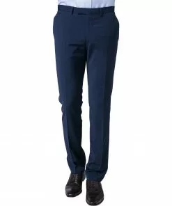 DIGEL Hose Extra Slim Fit Noah 99832/110049/24 Hose Noah, Schurwolle Super100, Blau, Dunkelblau