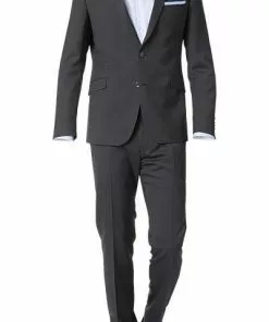 Strellson Anzug 11005451+11004991/113 Anzug Allen-Mercer, Slim Fit, Schurwolle, Anthrazit meliert, Anthrazit