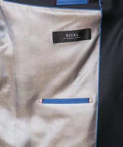 DIGEL Anzug 1009342/120210+114001+164003+190012/20 Anzug mit Weste, Plastron, Einstecktuch, Modern Fit, Schurwolle, Nachtblau -Anzüge & Westen Geschäft 242665 norm5
