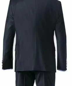 DIGEL Anzug 1009342/120210+114001+164003+190012/20 Anzug mit Weste, Plastron, Einstecktuch, Modern Fit, Schurwolle, Nachtblau -Anzüge & Westen Geschäft 242665 norm6