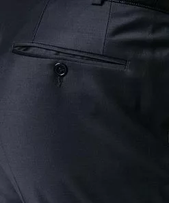 DIGEL Anzug 1009342/120210+114001+164003+190012/20 Anzug mit Weste, Plastron, Einstecktuch, Modern Fit, Schurwolle, Nachtblau -Anzüge & Westen Geschäft 242665 norm9