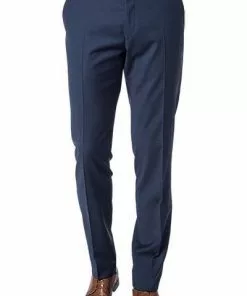 bugatti Hose Slim Fit 99801/788400/380 Schurwolle, Dunkelblau