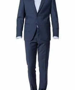 bugatti Anzug Slim Fit 99801/794000+788400/380 Schurwolle, Dunkelblau