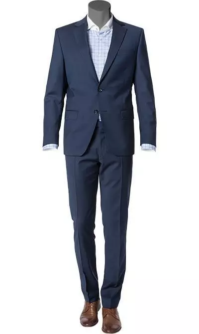bugatti Anzug Slim Fit 99801/794000+788400/380 Schurwolle, Dunkelblau 3 bugatti Anzug Slim Fit 99801/794000+788400/380 Schurwolle, Dunkelblau