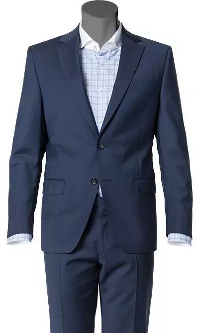 bugatti Anzug Slim Fit 99801/794000+788400/380 Schurwolle, Dunkelblau 4 bugatti Anzug Slim Fit 99801/794000+788400/380 Schurwolle, Dunkelblau – Bild 2