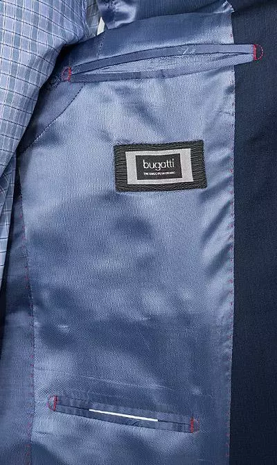 bugatti Anzug Slim Fit 99801/794000+788400/380 Schurwolle, Dunkelblau 7 bugatti Anzug Slim Fit 99801/794000+788400/380 Schurwolle, Dunkelblau – Bild 5