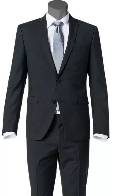 Pierre Cardin Anzug 62150+72138/850/10001/2000 Slim Fit, Schurwolle Super100, Schwarz 4 Pierre Cardin Anzug 62150+72138/850/10001/2000 Slim Fit, Schurwolle Super100, Schwarz – Bild 2