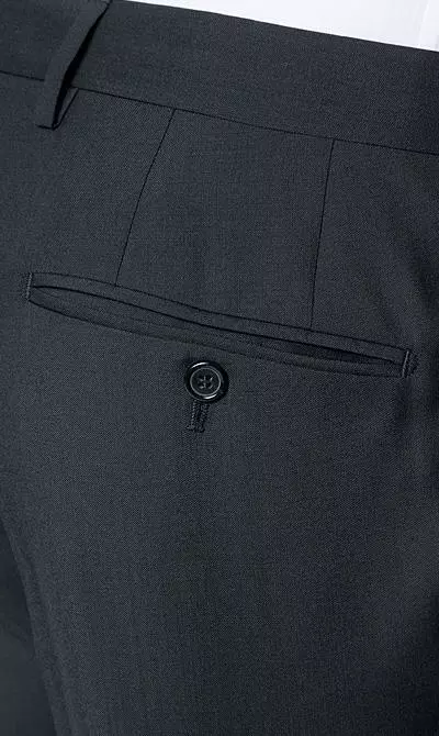 Pierre Cardin Anzug 62150+72138/850/10001/2000 Slim Fit, Schurwolle Super100, Schwarz 11 Pierre Cardin Anzug 62150+72138/850/10001/2000 Slim Fit, Schurwolle Super100, Schwarz – Bild 9