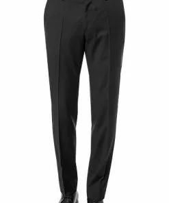 BOSS Hose Gibson 50318499/001 Slim Fit, Schurwolle Super120 GUABELLO, Schwarz, Black