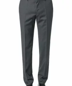 BOSS Hose Gibson 50318499/021 Slim Fit, Schurwolle Super120 GUABELLO, Dunkelgrau meliert, Dark grey