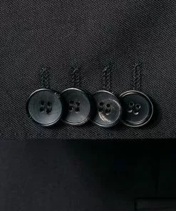 BOSS Anzug Hayes/Gibson 50318498+499/001 Slim Fit, Schurwolle Super120 GUABELLO, Schwarz, Black -Anzüge & Westen Geschäft 244354 norm4