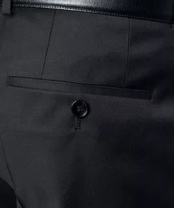 BOSS Anzug Hayes/Gibson 50318498+499/001 Slim Fit, Schurwolle Super120 GUABELLO, Schwarz, Black -Anzüge & Westen Geschäft 244354 norm8