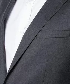 BOSS Anzug Hayes/Gibson 50318498+499/021 Anzug Hayes-Gibson, Slim Fit, Schurwolle Super120 GUABELLO, Dunkelgrau meliert, Dark grey -Anzüge & Westen Geschäft 244355 norm3