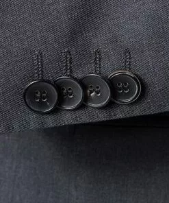 BOSS Anzug Hayes/Gibson 50318498+499/021 Anzug Hayes-Gibson, Slim Fit, Schurwolle Super120 GUABELLO, Dunkelgrau meliert, Dark grey -Anzüge & Westen Geschäft 244355 norm4