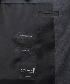 BOSS Anzug Hayes/Gibson 50318498+499/021 Anzug Hayes-Gibson, Slim Fit, Schurwolle Super120 GUABELLO, Dunkelgrau meliert, Dark grey -Anzüge & Westen Geschäft 244355 norm5