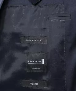 BOSS Anzug Hayes/Gibson 50318498+499/401 Anzug Hayes-Gibson, Slim Fit, Schurwolle Super120 GUABELLO, Dunkelblau, Dark blue -Anzüge & Westen Geschäft 244356 norm5