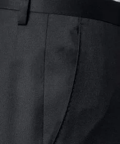 BOSS Hose Lenon 50318825/001 Regular Fit, Schurwolle Super120 GUABELLO, Schwarz, Black -Anzüge & Westen Geschäft 244548 norm3