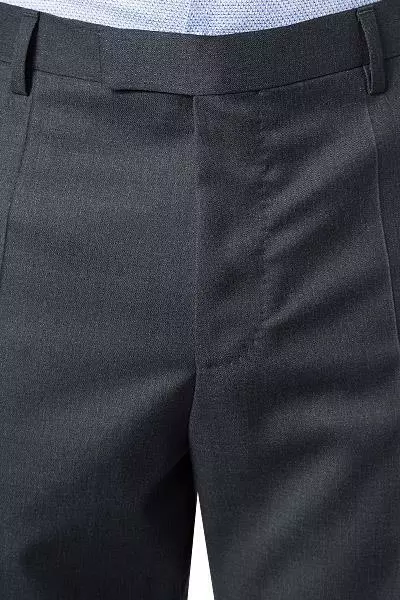 BOSS Hose Lenon 50318825/021 Regular Fit, Schurwolle Super120 GUABELLO, Grau meliert, Dark grey 4 BOSS Hose Lenon 50318825/021 Regular Fit, Schurwolle Super120 GUABELLO, Grau meliert, Dark grey – Bild 2