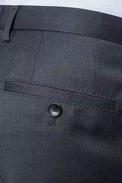 BOSS Hose Lenon 50318825/021 Regular Fit, Schurwolle Super120 GUABELLO, Grau meliert, Dark grey 6 BOSS Hose Lenon 50318825/021 Regular Fit, Schurwolle Super120 GUABELLO, Grau meliert, Dark grey – Bild 4