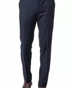 BOSS Hose Lenon 50318825/401 Regular Fit, Schurwolle Super120 GUABELLO, Dunkelblau, Dark blue