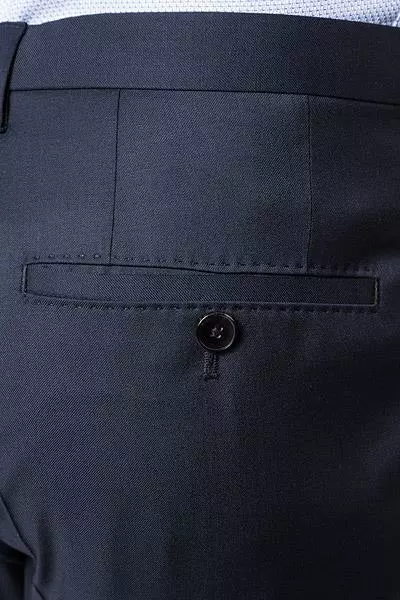 BOSS Hose Lenon 50318825/401 Regular Fit, Schurwolle Super120 GUABELLO, Dunkelblau, Dark blue 6 BOSS Hose Lenon 50318825/401 Regular Fit, Schurwolle Super120 GUABELLO, Dunkelblau, Dark blue – Bild 4