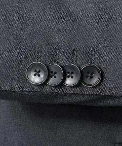 BOSS Anzug 50318521+8825+8500/021 Anzug Johnstons-Lenon mit Weste, Regular Fit, Schurwolle Super120 GUABELLO, Anthrazit meliert, Dark grey -Anzüge & Westen Geschäft 244552 norm4