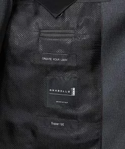 BOSS Anzug 50318521+8825+8500/021 Anzug Johnstons-Lenon mit Weste, Regular Fit, Schurwolle Super120 GUABELLO, Anthrazit meliert, Dark grey -Anzüge & Westen Geschäft 244552 norm5