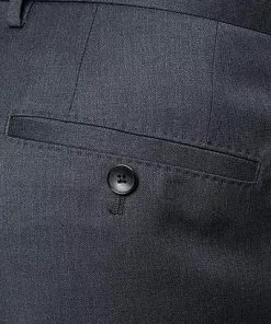 BOSS Anzug 50318521+8825+8500/021 Anzug Johnstons-Lenon mit Weste, Regular Fit, Schurwolle Super120 GUABELLO, Anthrazit meliert, Dark grey -Anzüge & Westen Geschäft 244552 norm9