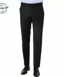 CG Hose Cedric 50/102S1/433063/90 Slim Fit, Schurwolle Super100, Schwarz gemustert, Schwarz