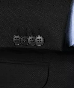 CG Anzug Caden-Cedric 50/102S1/423712+433063/90 Slim Fit, Schurwolle Super100, Schwarz gemustert, Schwarz -Anzüge & Westen Geschäft 244574 norm4