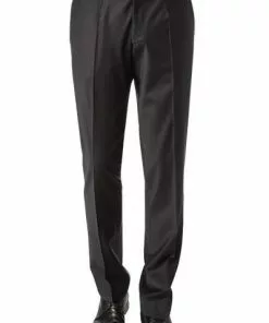 Wilvorst Hose schwarz 441200/10/177 Slim Line, Wolle