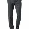 BOSS Hose Wave 50320555/021 Extra Slim Fit, Schurwolle Super120 GUABELLO, Anthrazit meliert, Dark grey -Anzüge & Westen Geschäft 244741 norm