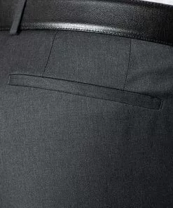 BOSS Hose Wave 50320555/021 Extra Slim Fit, Schurwolle Super120 GUABELLO, Anthrazit meliert, Dark grey -Anzüge & Westen Geschäft 244741 norm3