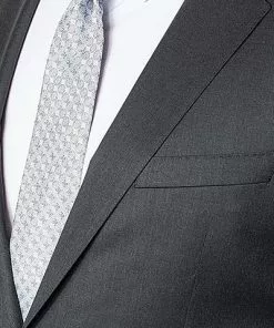 BOSS Anzug Ryan-Wave 50318525+20555/021 Extra Slim Fit, Schurwolle Super120 GUABELLO, Anthrazit meliert, Dark grey -Anzüge & Westen Geschäft 244747 norm3