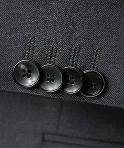 BOSS Anzug Ryan-Wave 50318525+20555/021 Extra Slim Fit, Schurwolle Super120 GUABELLO, Anthrazit meliert, Dark grey -Anzüge & Westen Geschäft 244747 norm4