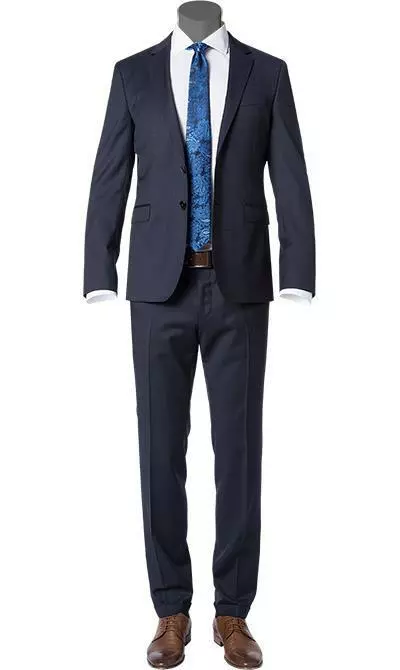 BOSS Anzug Ryan-Wave 50318525+20555/401 Extra Slim Fit, Schurwolle Super120 GUABELLO, Dunkelblau, Dark blue 3 BOSS Anzug Ryan-Wave 50318525+20555/401 Extra Slim Fit, Schurwolle Super120 GUABELLO, Dunkelblau, Dark blue