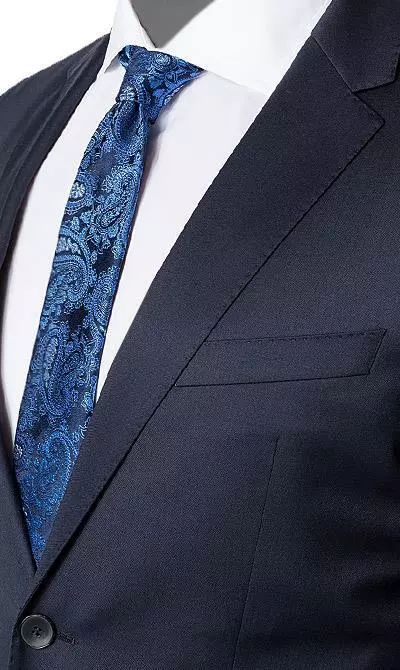 BOSS Anzug Ryan-Wave 50318525+20555/401 Extra Slim Fit, Schurwolle Super120 GUABELLO, Dunkelblau, Dark blue 5 BOSS Anzug Ryan-Wave 50318525+20555/401 Extra Slim Fit, Schurwolle Super120 GUABELLO, Dunkelblau, Dark blue – Bild 3