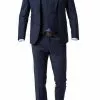 CG Anzug 30-031S0/423622+433063+441013/62 Anzug mit Weste, Slim Fit, Schurwolle, Marine