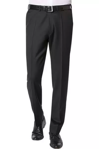 EDUARD DRESSLER Hose Jeff 00211/3B25/01 Shaped Fit, Schurwolle Super110, Schwarz 3 EDUARD DRESSLER Hose Jeff 00211/3B25/01 Shaped Fit, Schurwolle Super110, Schwarz