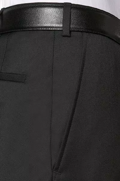 EDUARD DRESSLER Hose Jeff 00211/3B25/01 Shaped Fit, Schurwolle Super110, Schwarz 4 EDUARD DRESSLER Hose Jeff 00211/3B25/01 Shaped Fit, Schurwolle Super110, Schwarz – Bild 2